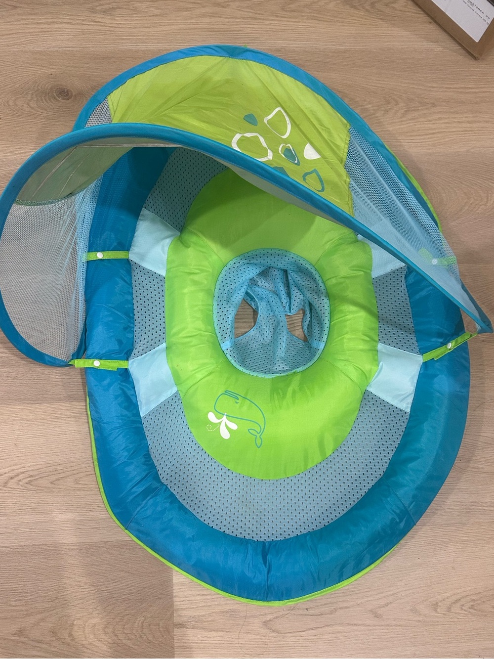 SwimWays baby float with removable canopy 9-24 months